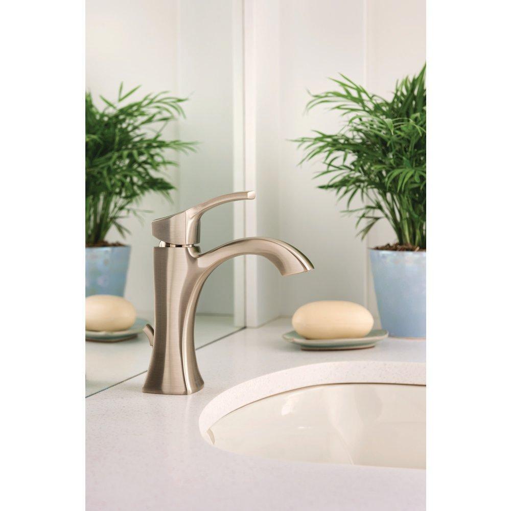 Moen Brushed Nickel Single Lever Handle Lavatory Faucet 