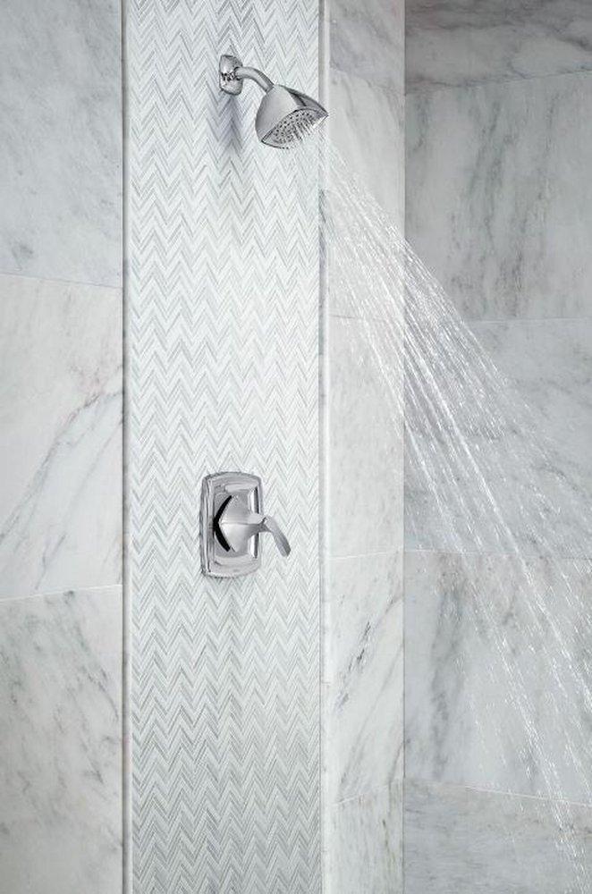 Moen Brushed Nickel Single Handle Single Function Shower Faucet (Trim Only) 