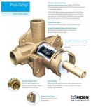 Moen Brushed Nickel Single Handle Single Function Shower Faucet (Trim Only) 