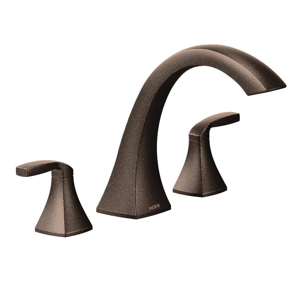 Moen Oil Rubbed Bronze Two Handle Roman Tub Faucets (Trim Only) 