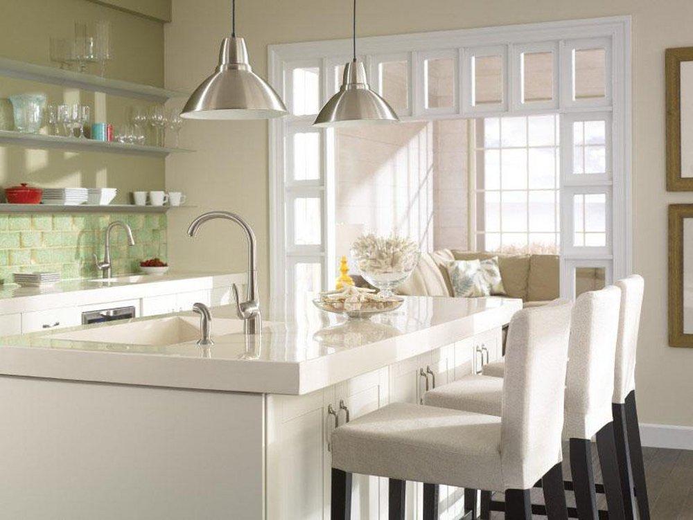 Moen Spot Resist&trade; Stainless Single Handle Kitchen Faucet with Side Spray 