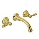 Two Handle Widespread Bathroom Sink Faucet in LifeShine Polished Brass