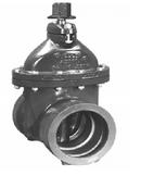 2 in. Compression Cast Iron Open Left Resilient Wedge Gate Valve