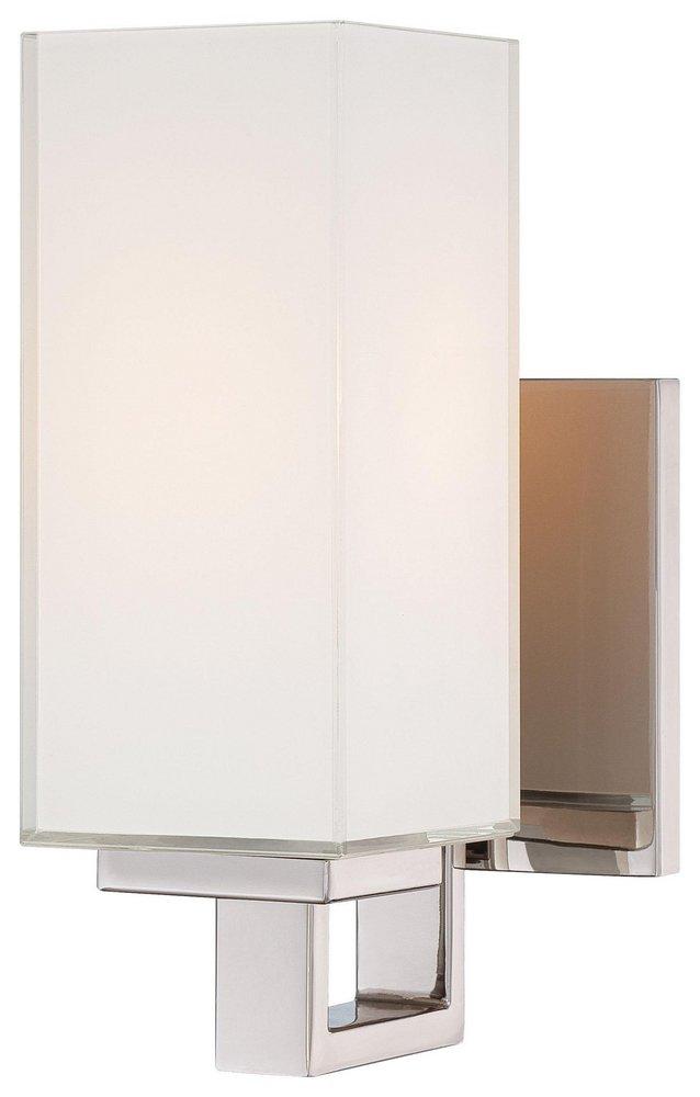 George Kovacs Polished Nickel 9 in. 60W 1-Light Wall Sconce 