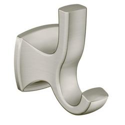 2 Robe Hook in Brushed Nickel