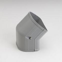 3-1/2 in. 45&deg; Outside Vertical Line Set Cover Elbow in Grey