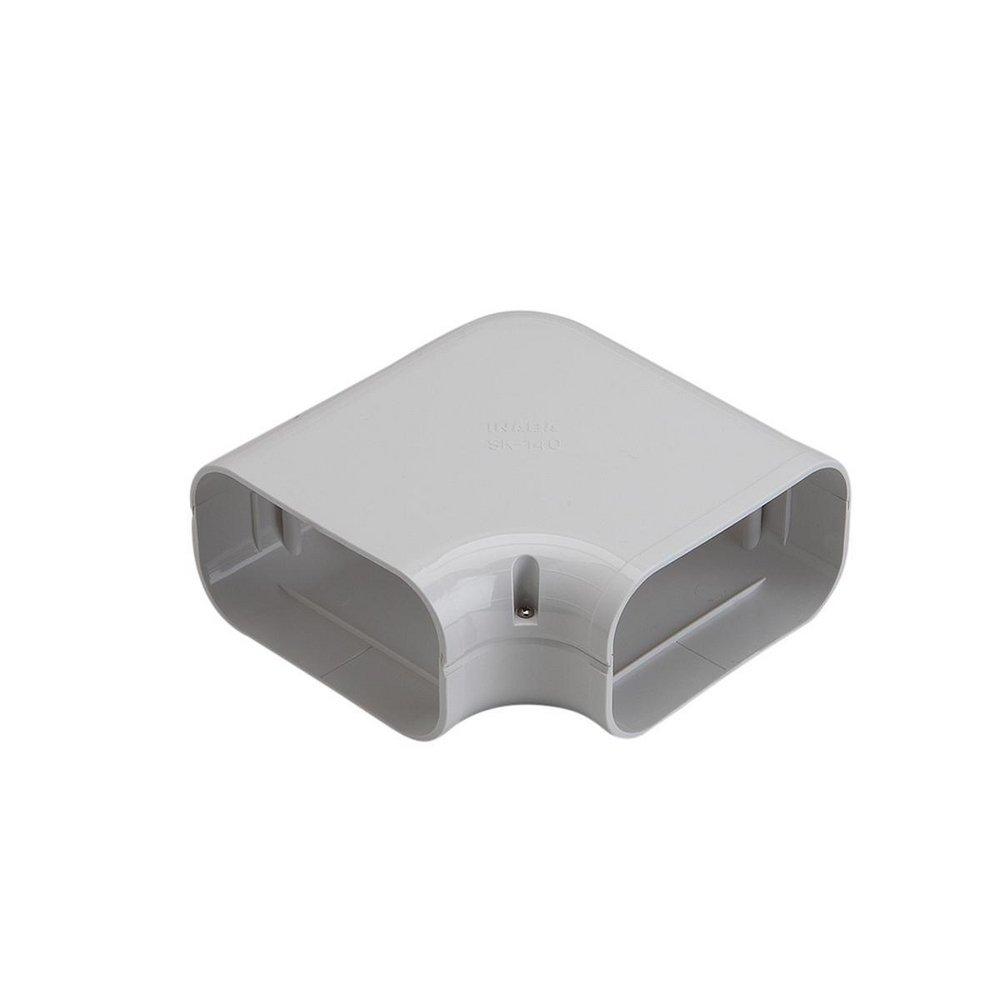 Slimduct&reg; White Flat 90 Degree Elbow in White 