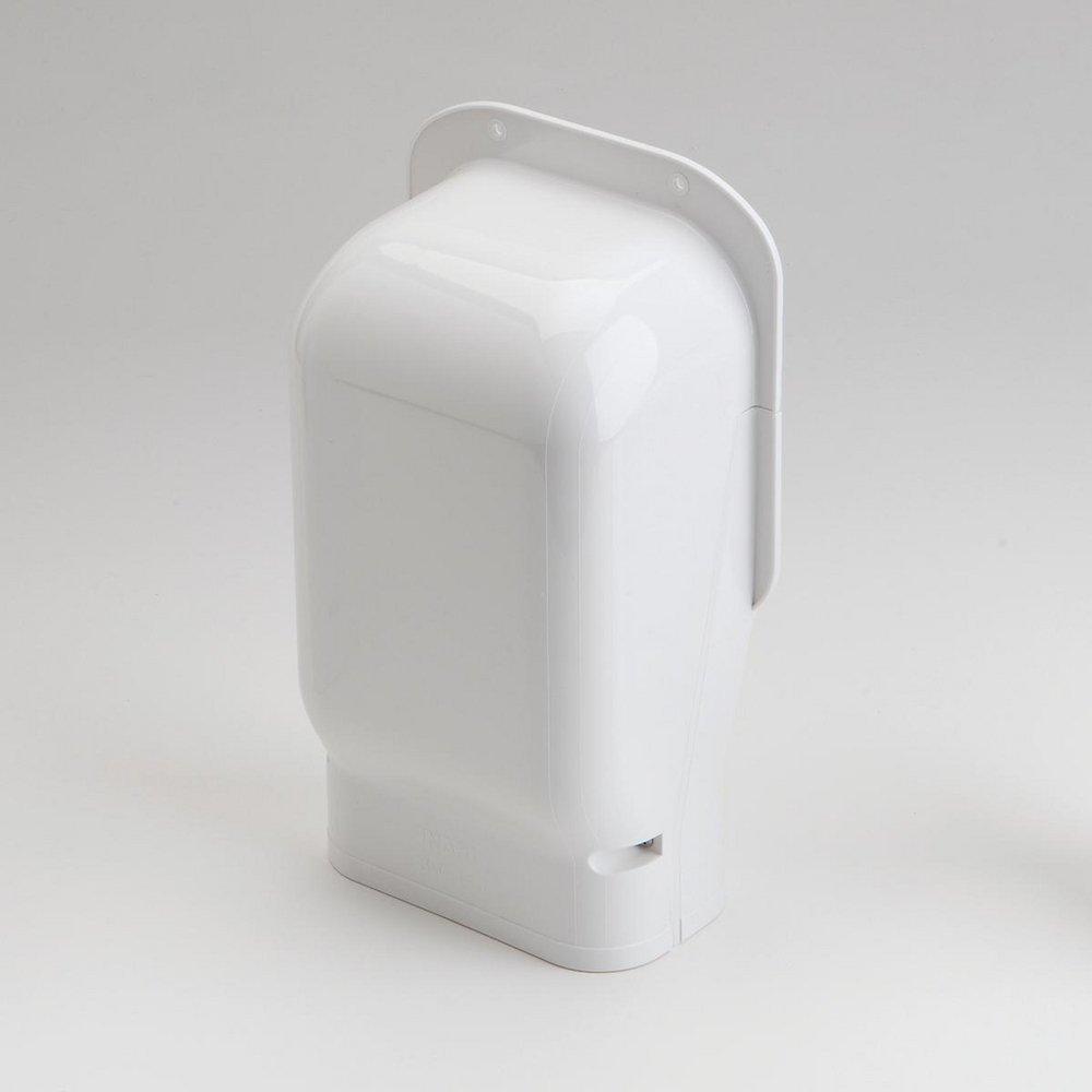 Slimduct&reg; White Flat 90 Degree Elbow in White 