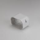 Slimduct&reg; White Plastic Coupler and Screw in White 