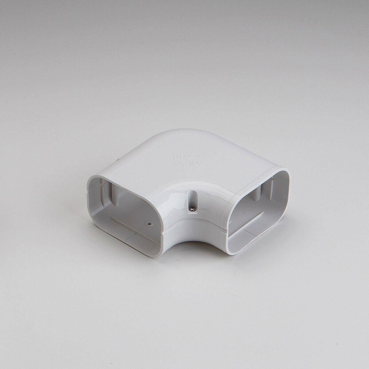 Slimduct&reg; White Sk 90 FLT Elbow 100 