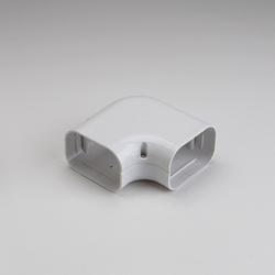 Line Set Cover SK 90&deg; Flat ELL 100 (4 in.) in White