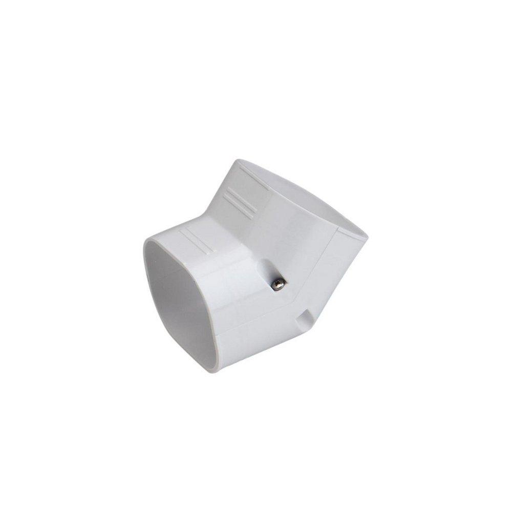Slimduct&reg; White 2-3/4 in. Line Set Cover System Polymer and PVC in White 