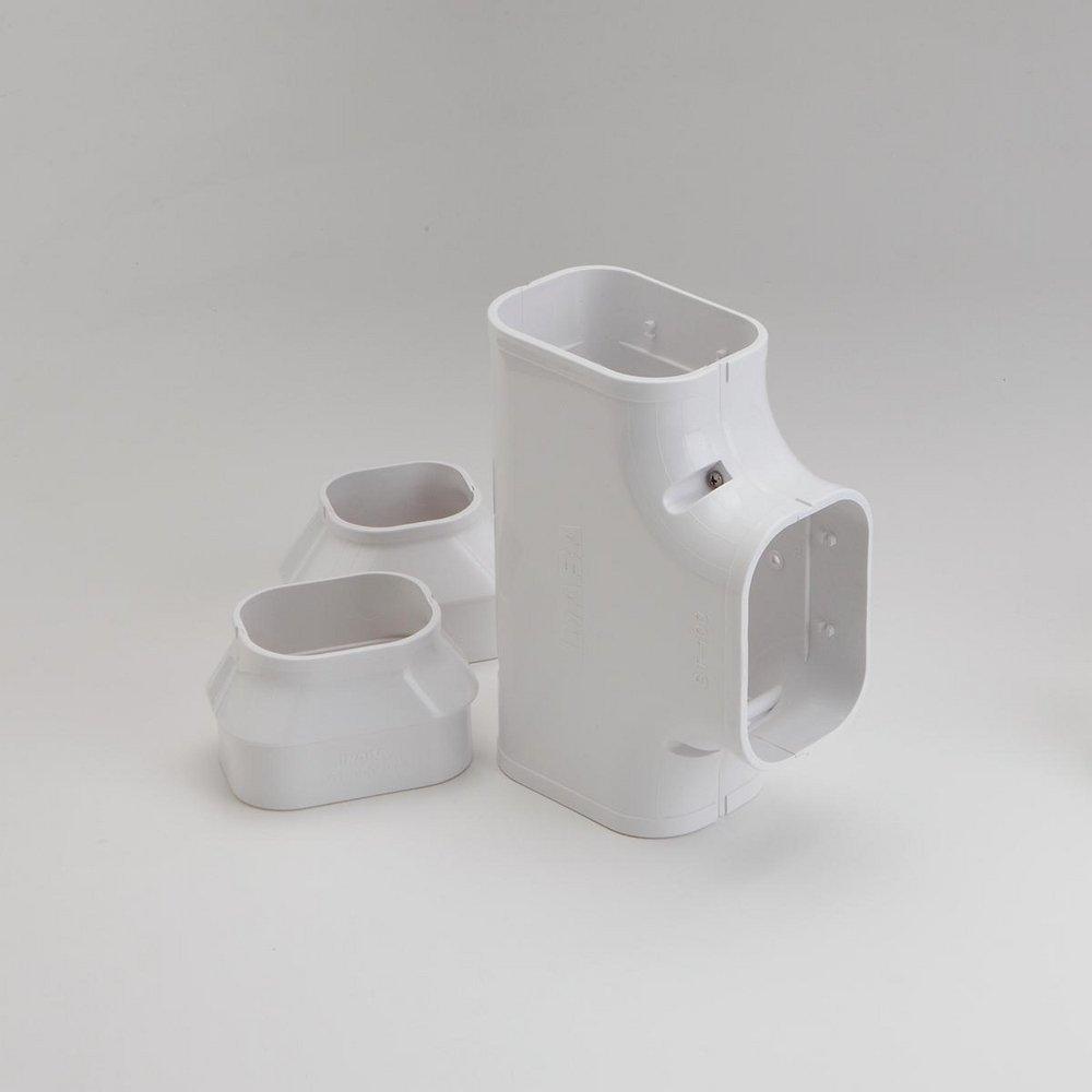 Slimduct&reg; White 3-3/4 in. ST Slimduct Tee 100 