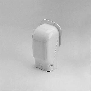 Slimduct&reg; White 3-3/4 in. Line Set Cover System Plastic in Ivory 