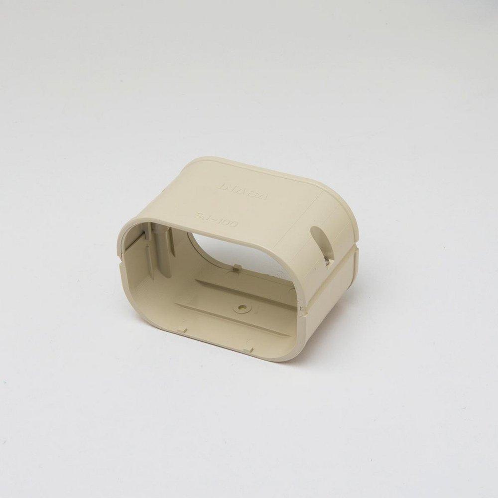 Slimduct&reg; Ivory Plastic Coupler and Screw in White 