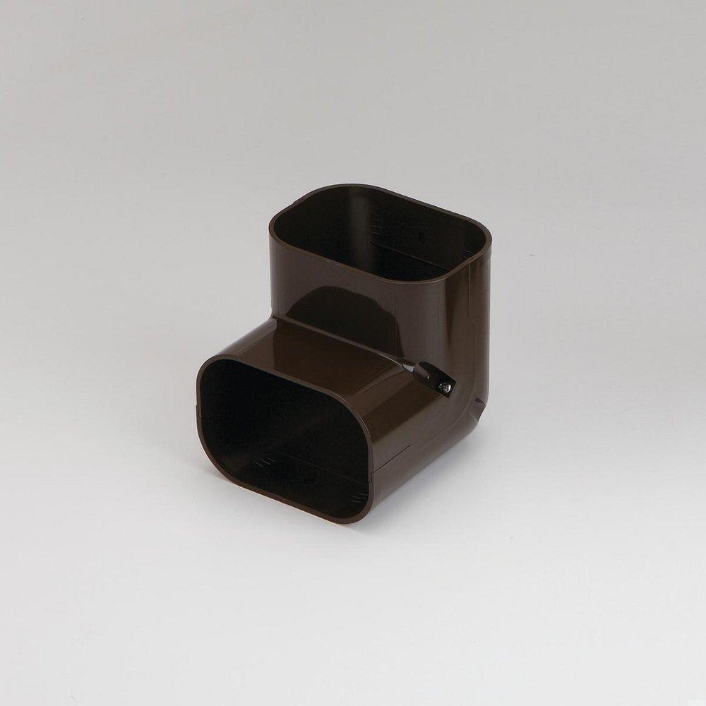 Slimduct&reg; Brown Vertical 90 Degree Elbow in Brown 