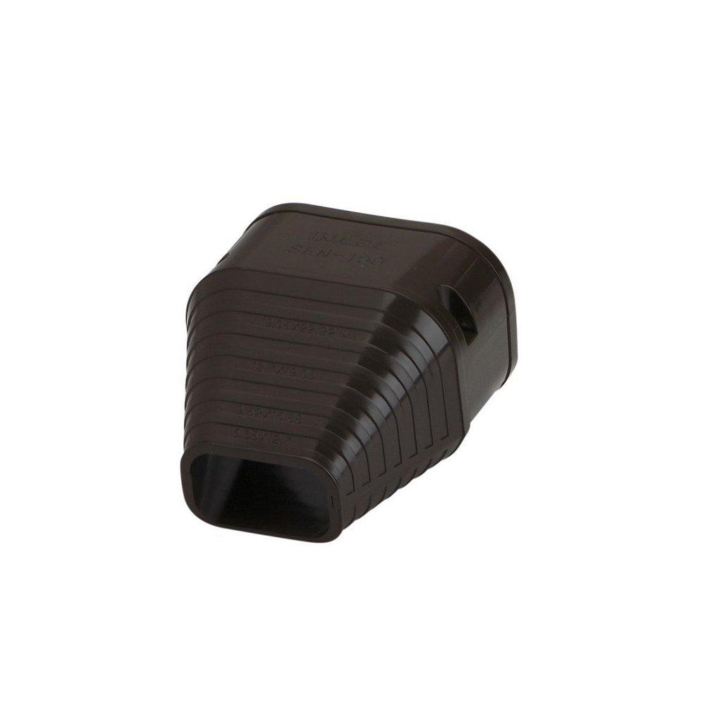 Slimduct&reg; Brown End Fitting in Brown 