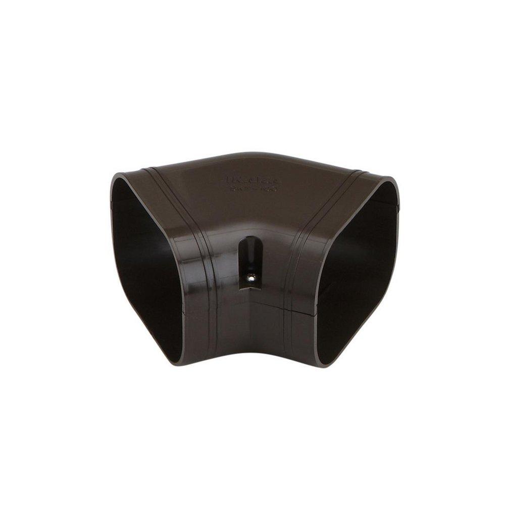 Slimduct&reg; Brown Flat 45 Degree Elbow in Brown 