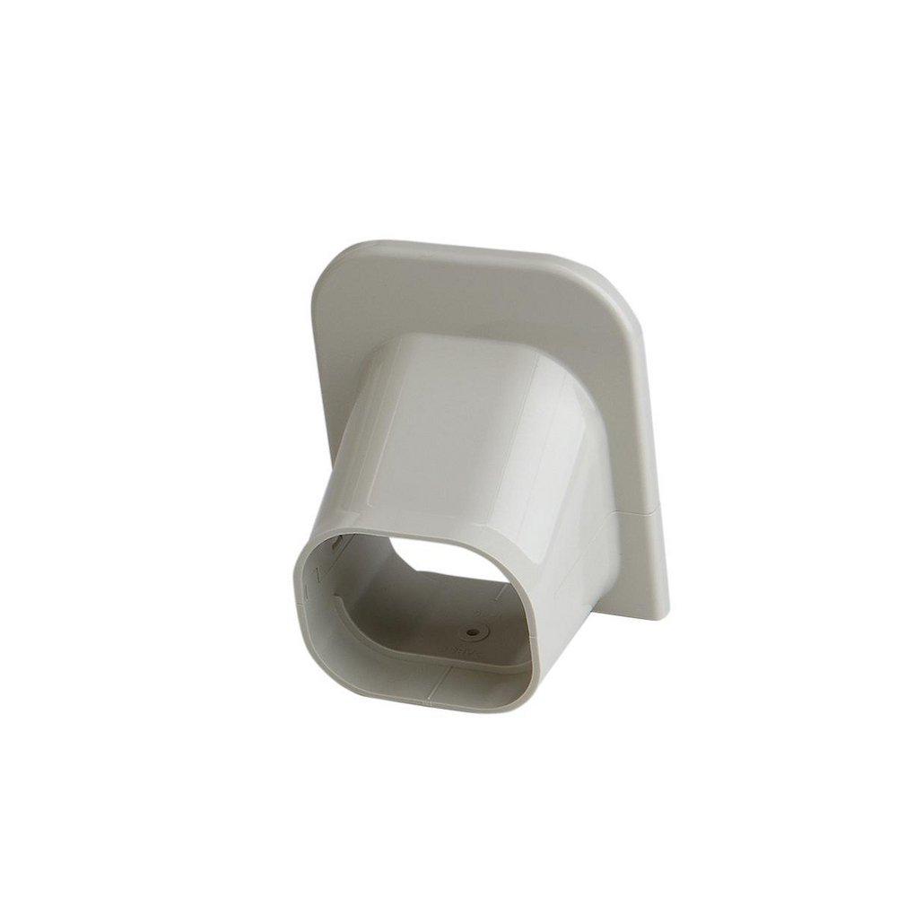 Slimduct&reg; Ivory Polymer and PVC Soffit Inlet in Ivory 