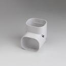 Slimduct&reg; White Vertical 90 Degree Elbow in White 