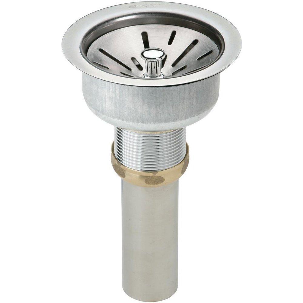 Elkay Polished Stainless Steel 3 in. Stainless Steel Basket Strainer 