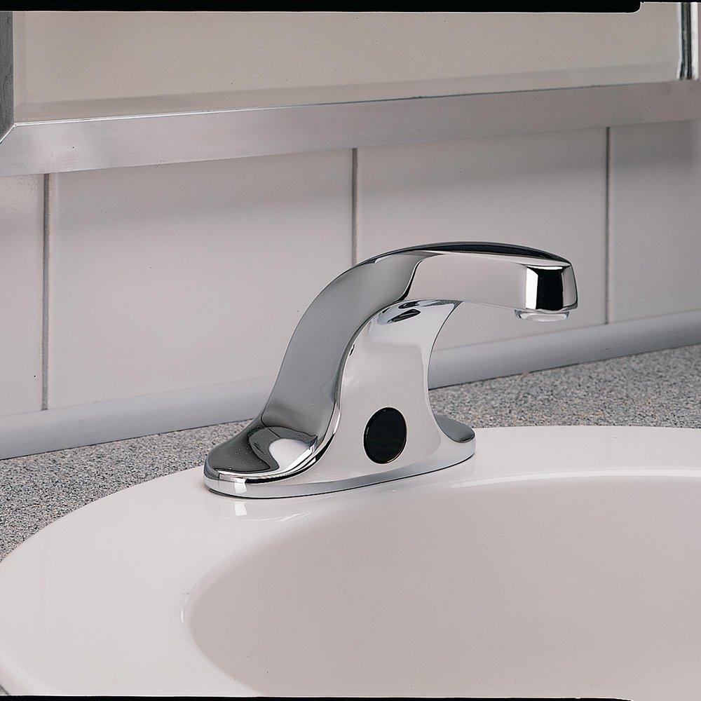 American Standard Polished Chrome 0.5 gpm 4 in. Centerset Deck Mount Sensor Bathroom Sink Faucet 