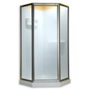 68-1/2 x 24-1/4 x 24 in. Framed Shower Door with Clear Glass in Brushed Nickel