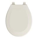 Round Closed Front Plastic Toilet Seat with Cover in Biscuit