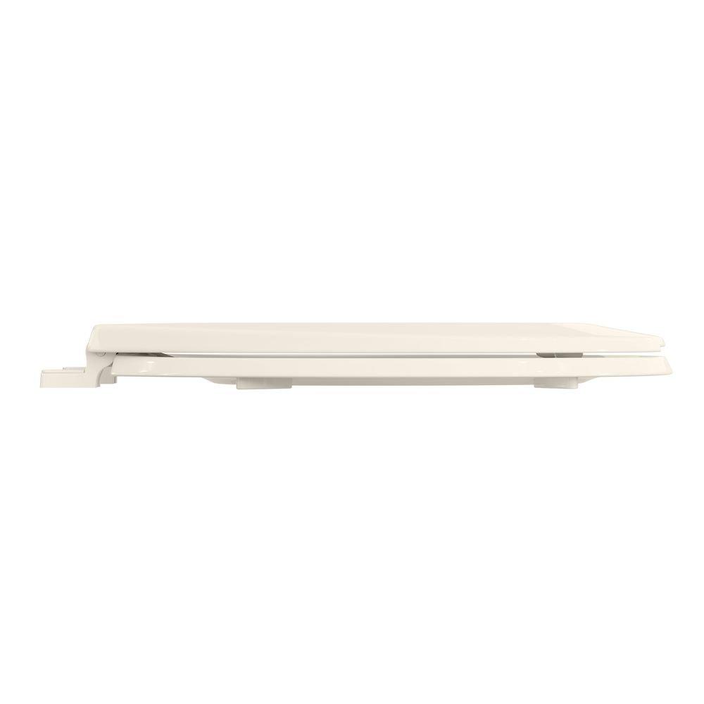 PROFLO&reg; Biscuit Plastic Round Closed Front With Cover Toilet Seat 