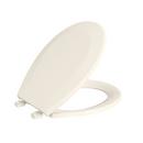 PROFLO&reg; Biscuit Round Closed Front Plastic Toilet Seat with Cover 