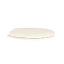 PROFLO&reg; Biscuit Plastic Round Closed Front With Cover Toilet Seat 