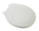 Round Closed Front Plastic Toilet Seat with Cover in Biscuit