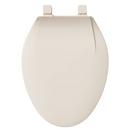 PROFLO&reg; Biscuit Elongated Closed Front Plastic Toilet Seat with Cover 