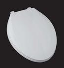 Elongated Closed Front Plastic Toilet Seat with Cover in Biscuit