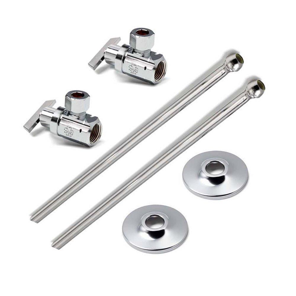 McGuire Manufacturing Chrome Plated Sink 3/8 in. Supply Kit in Chrome Plated 