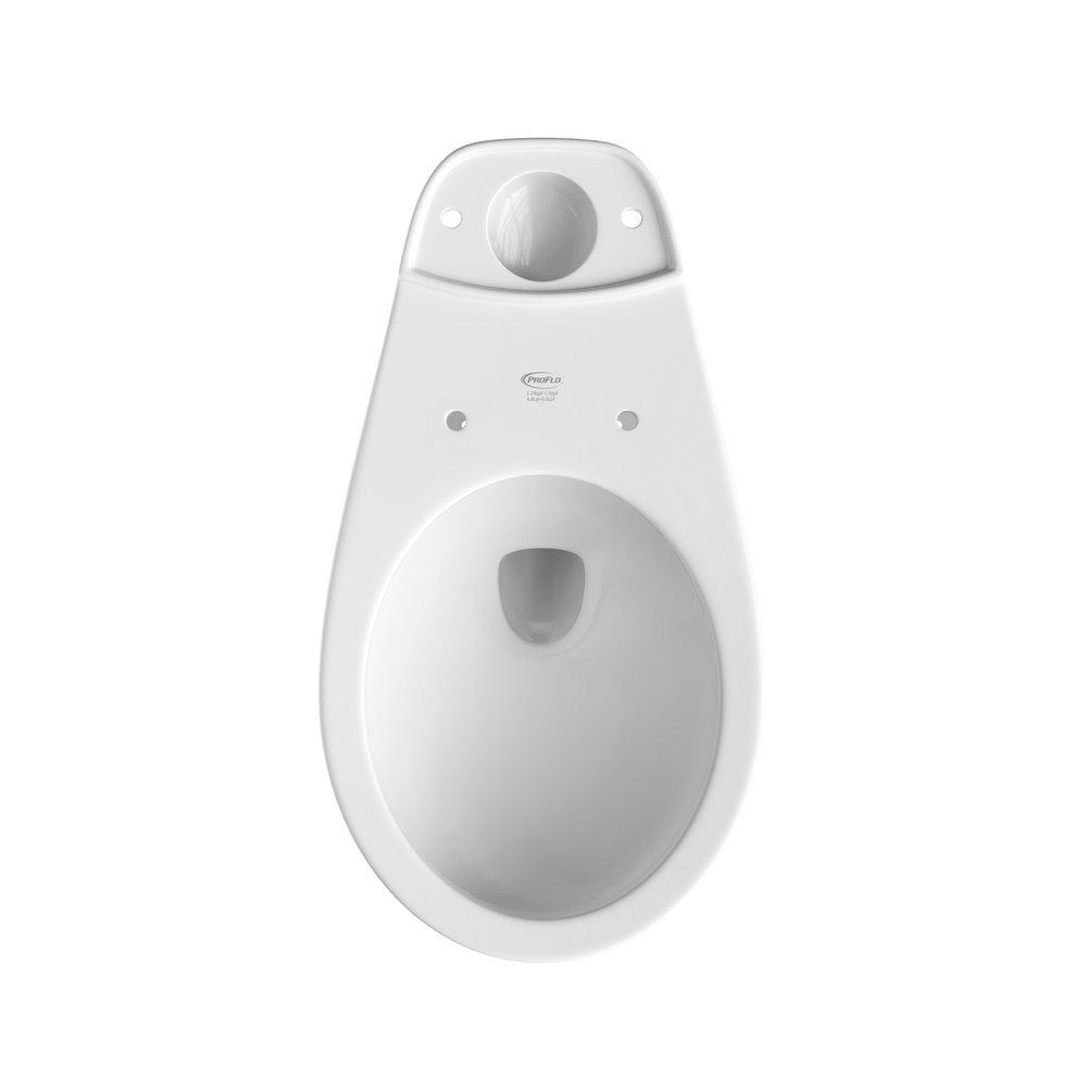 PROFLO&reg; White 1.28 gpf Round Floor Mount Toilet Bowl 