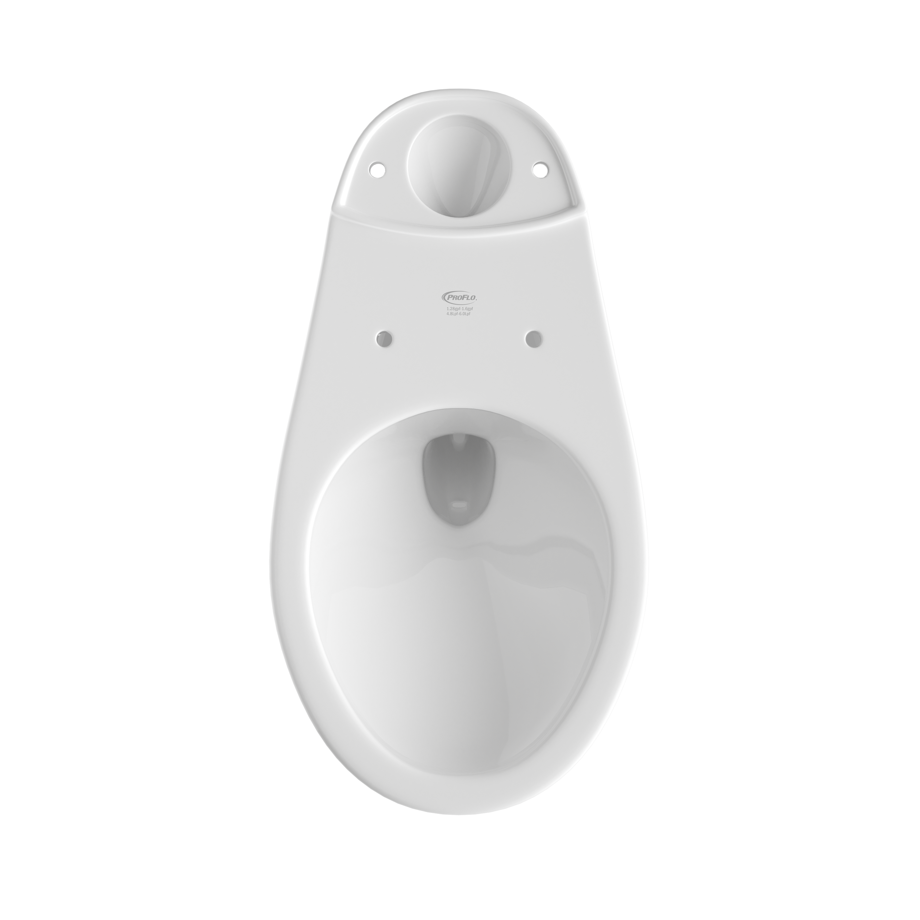 PROFLO&reg; White 1.28 gpf Elongated Floor Mount Toilet Bowl 