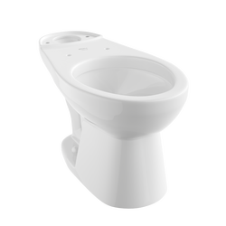 Standard Height Elongated Toilet Bowl in White