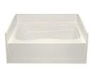 Aquatic Biscuit 60 x 43-1/4 in. Soaker Alcove Bathtub Right Drain 