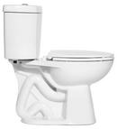 Elongated Toilet Bowl in White (Seat Not Included)