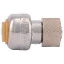 SharkBite® Polished Chrome Push x OD Compression Brass Valve Connector 
