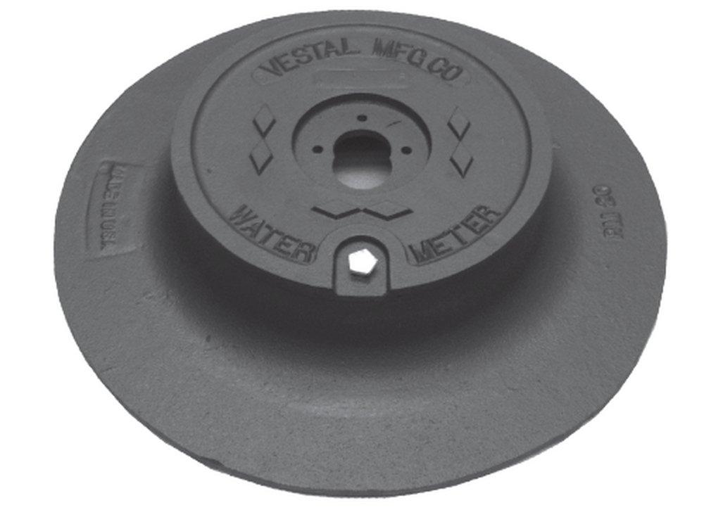 Vestal Manufacturing Cast Iron Meter Box Ring with Cover 