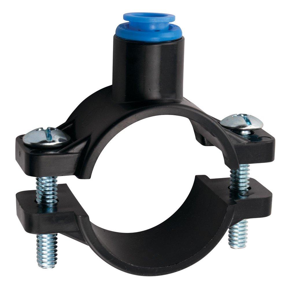 Watts Black Plastic Saddle Drain Line Adapter 