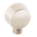 Round Wall Elbow in Brushed Nickel