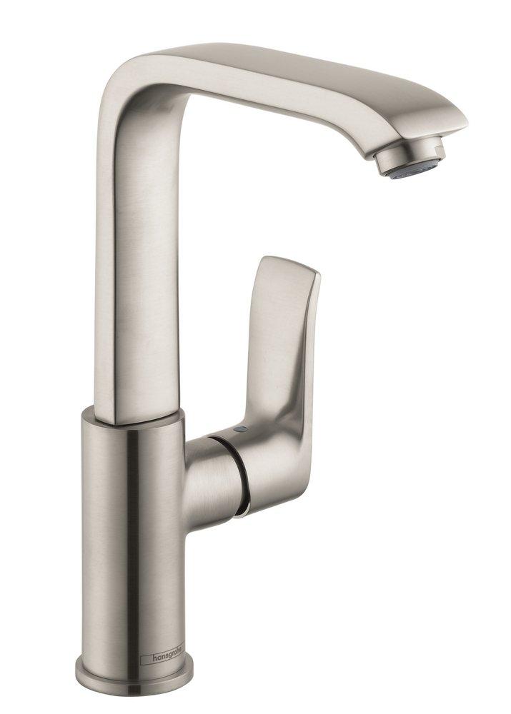 Hansgrohe Brushed Nickel Single Handle Vessel Filler Bathroom Sink Faucet 