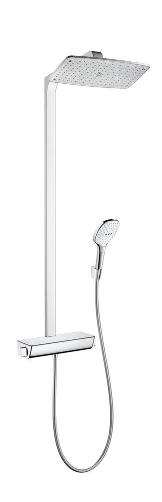 Hansgrohe Polished Chrome/White 2.5 gpm Showerpipe System with Hand Shower 