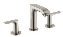Two Handle Widespread Bathroom Sink Faucet in Brushed Nickel