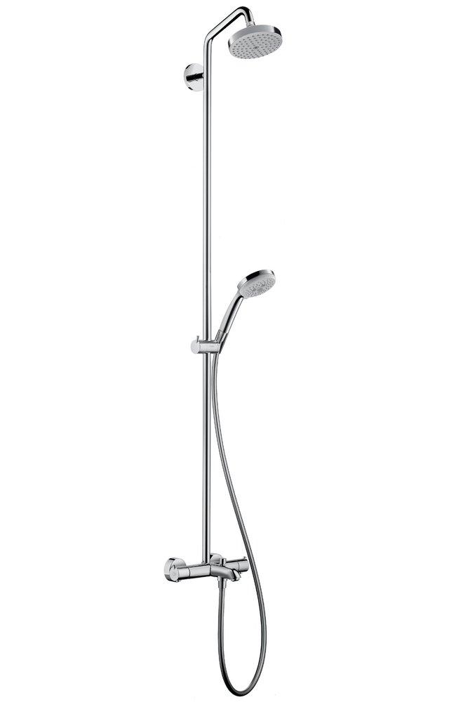 Hansgrohe Polished Chrome Showerpipe Tub and Shower 