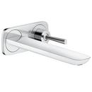 Single Handle Widespread Bathroom Sink Faucet in Polished Chrome with White