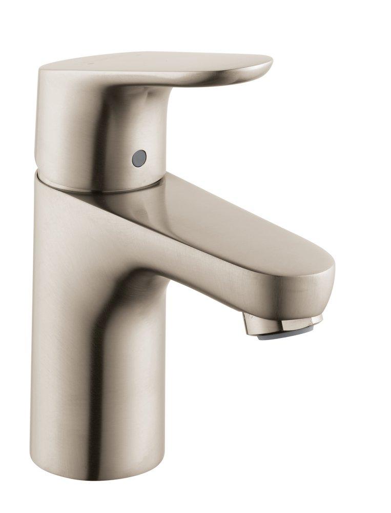 Hansgrohe Brushed Nickel Single Handle Monoblock Bathroom Sink Faucet 
